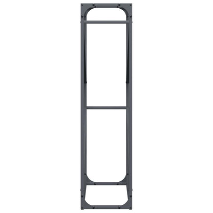 Suporte para lenha 60x25x100 cm aço laminado a frio antracite