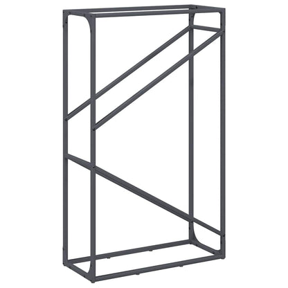 Suporte para lenha 60x25x100 cm aço laminado a frio antracite