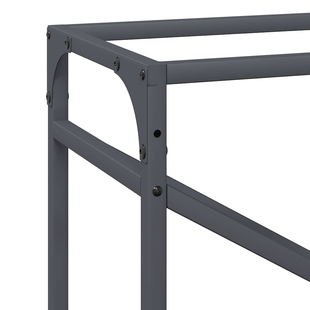 Suporte para lenha 60x25x100 cm aço laminado a frio antracite