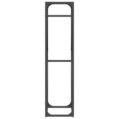 Suporte para lenha 40x25x100 cm aço laminado a frio preto