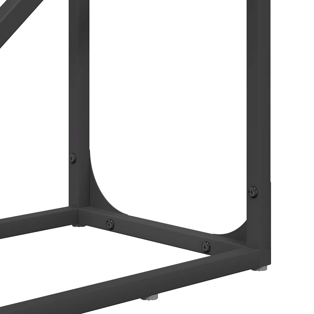 Suporte para lenha 40x25x100 cm aço laminado a frio preto