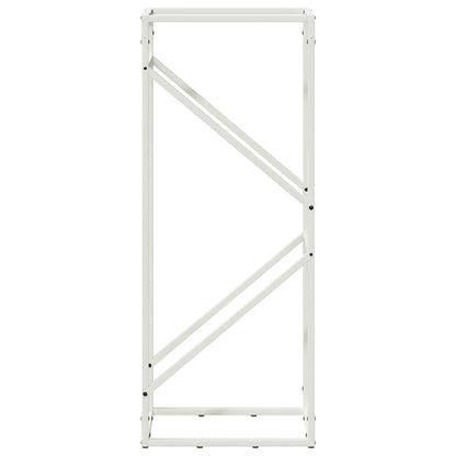 Suporte para lenha 40x25x100 cm aço laminado a frio branco