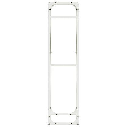 Suporte para lenha 40x25x100 cm aço laminado a frio branco