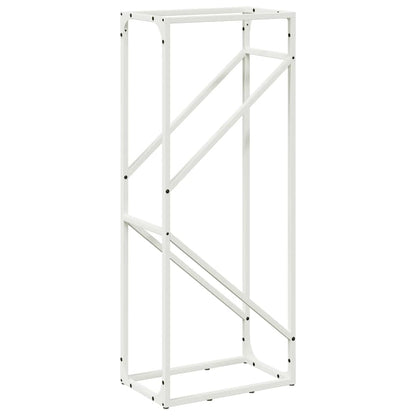 Suporte para lenha 40x25x100 cm aço laminado a frio branco