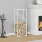 Suporte para lenha 40x25x100 cm aço laminado a frio branco