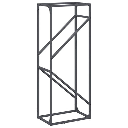 Suporte para lenha 40x25x100 cm aço laminado a frio antracite