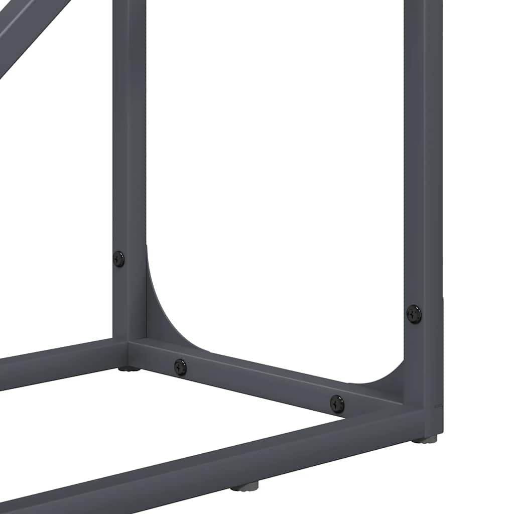 Suporte para lenha 40x25x100 cm aço laminado a frio antracite