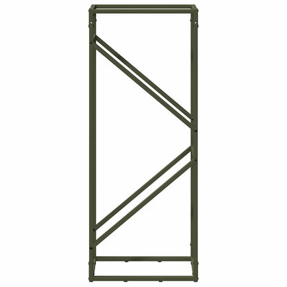 Suporte para lenha aço laminado a frio verde azeitona