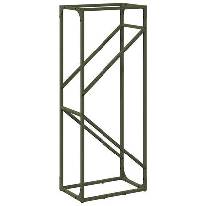 Suporte para lenha aço laminado a frio verde azeitona