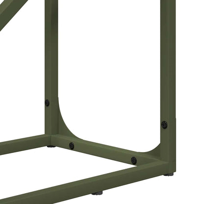 Suporte para lenha aço laminado a frio verde azeitona