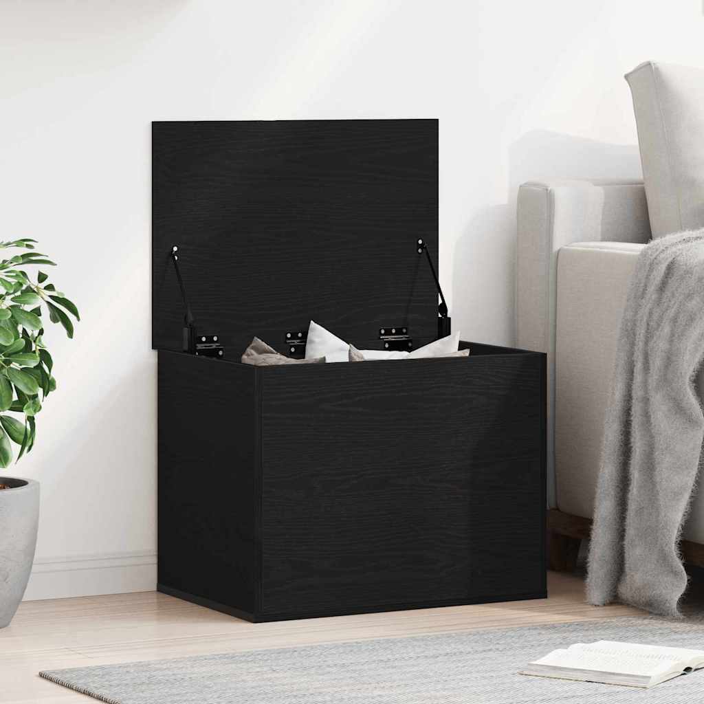 Caixa de Armazenamento Carvalho preto 60 x 42 x 46 cm