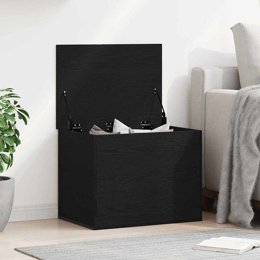 Caixa de Armazenamento Carvalho preto 60 x 42 x 46 cm