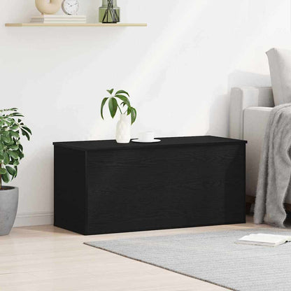 Caixa de Armazenamento Carvalho preto 100 x 42 x 46 cm