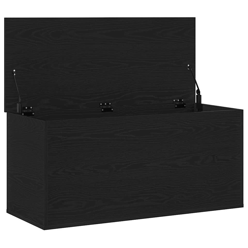 Caixa de Armazenamento Carvalho preto 100 x 42 x 46 cm