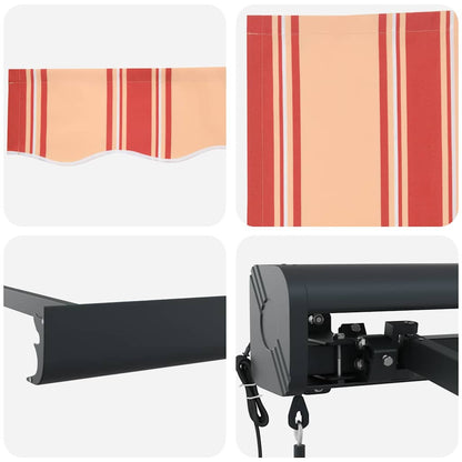 Toldo Amarelo e Laranja 300 x 250 x 165 cm Poliéster e Alumínio