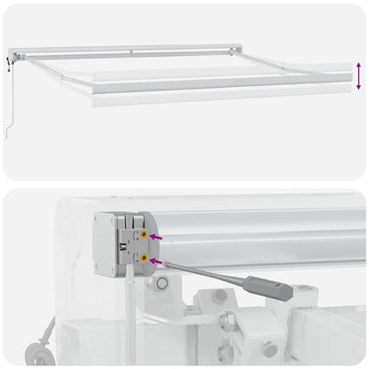 Toldo Vermelho e Branco 300 x 250 x 165 cm Poliéster e Alumínio