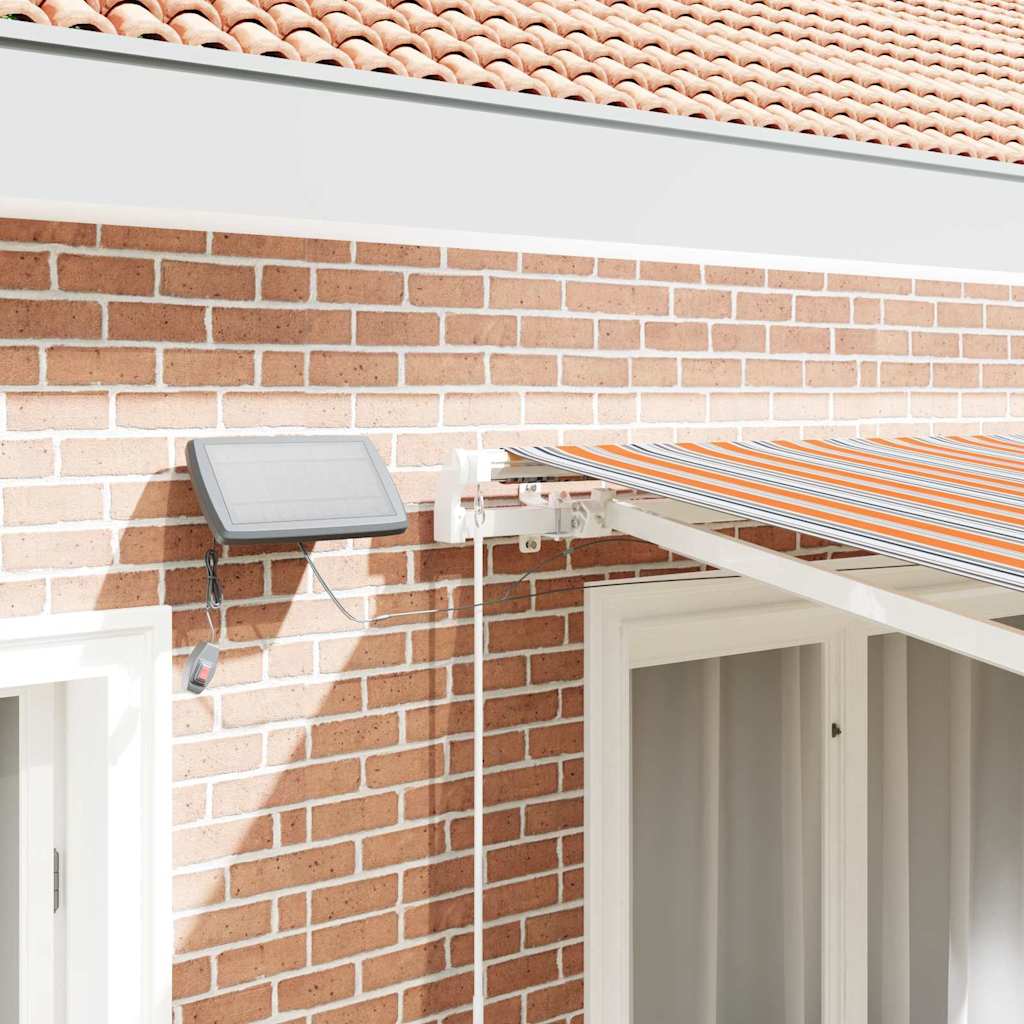 Toldo Retrátil Manual Multicolor 300 x 250 cm Tecido e Aço