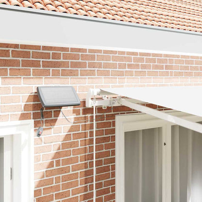 Toldo Retrátil Manual Branco 300 x 250 cm Tecido e Aço