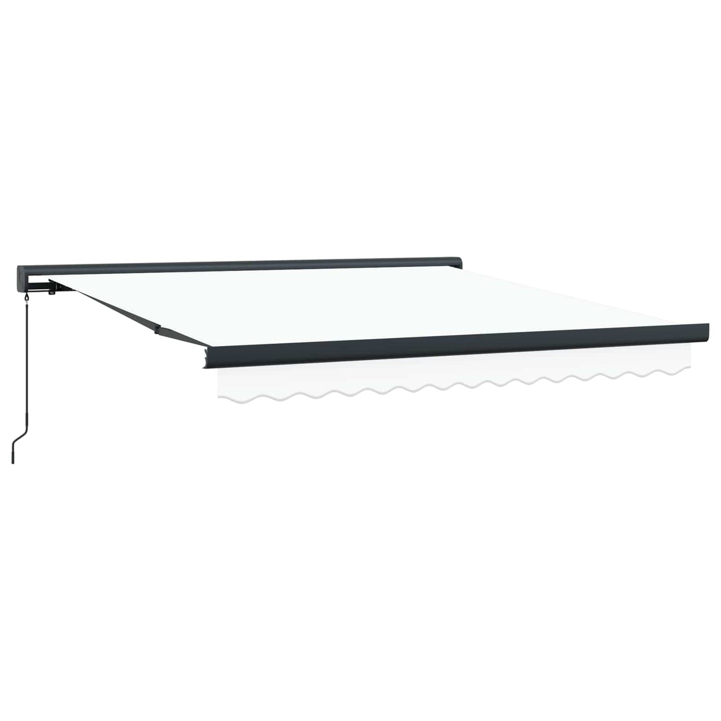 Toldo Retrátil Branco 300 x 250 cm Tecido e Metal