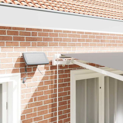 Toldo Retrátil Manual Cinzento-claro 300 x 250 cm Tecido e Aço