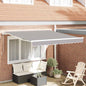 Toldo Retrátil Manual Cinzento-claro 300 x 250 cm tecido