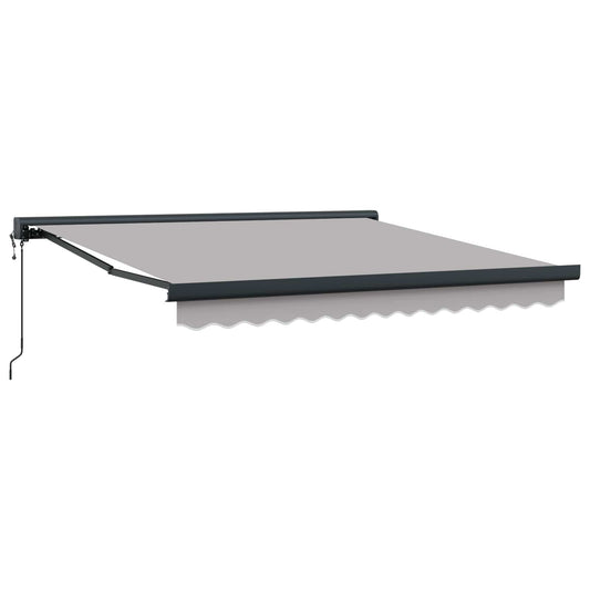 Toldo Cinzento-claro 300 x 250 x 165 cm Poliéster e Alumínio