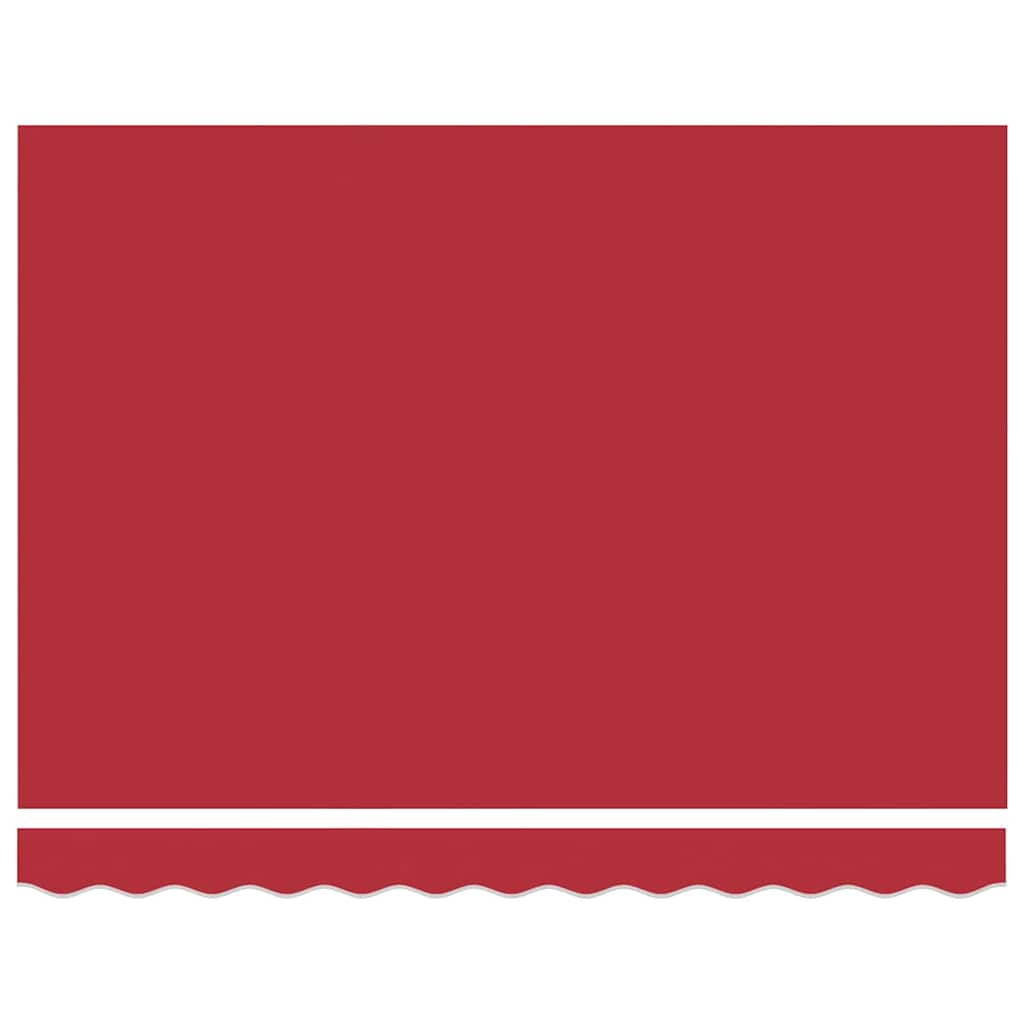 Toldo Retrátil Manual Vermelho 300 x 250 cm tecido