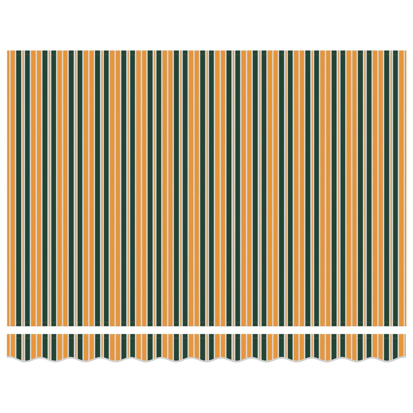 Toldo Verde e Amarelo 300 x 250 x 165 cm Poliéster e Alumínio