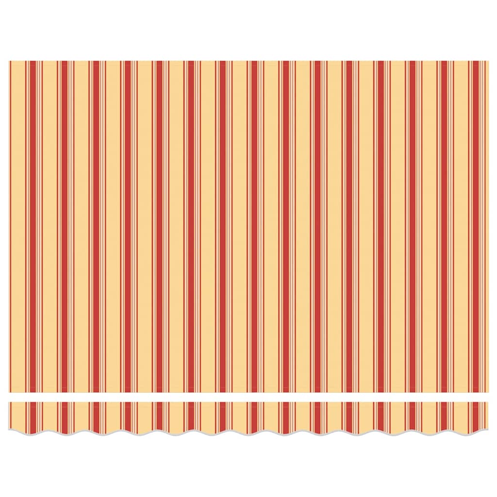 Toldo Retrátil Manual Amarelo e Laranja 350 x 250 cm tecido