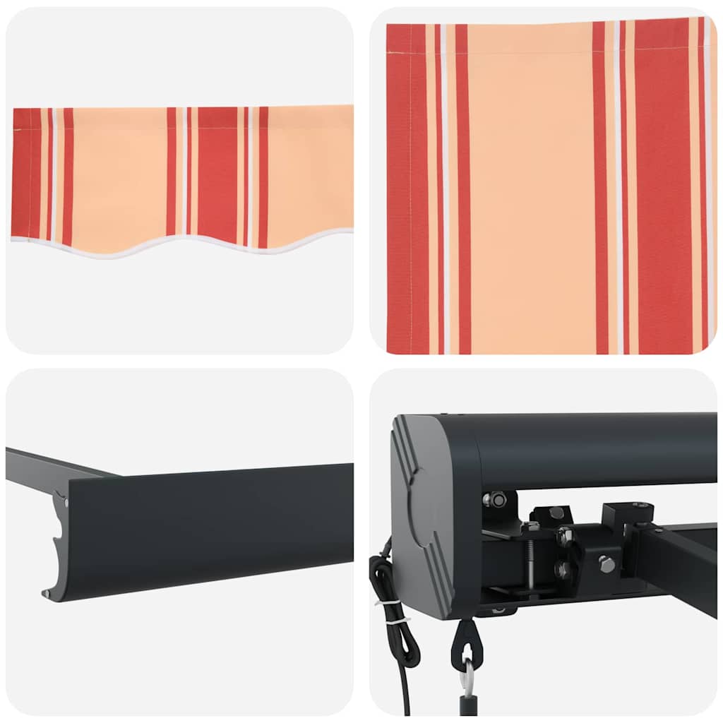 Toldo Amarelo e Laranja 350 x 250 x 165 cm Poliéster e Alumínio