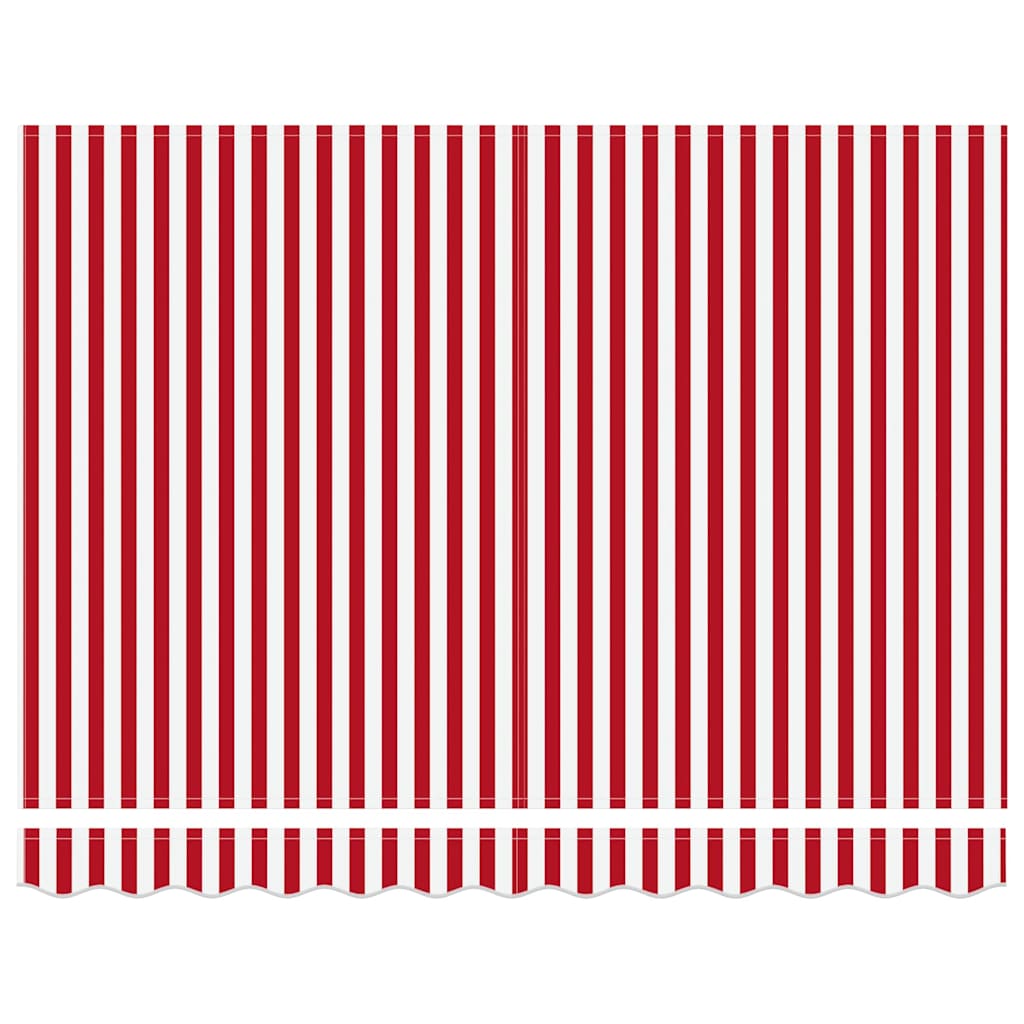 Toldo Vermelho e Branco 350 x 250 x 165 cm Poliéster e Alumínio