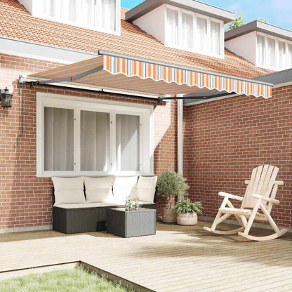 Toldo Retrátil Multicolor 350 x 250 cm Tecido e Alumínio