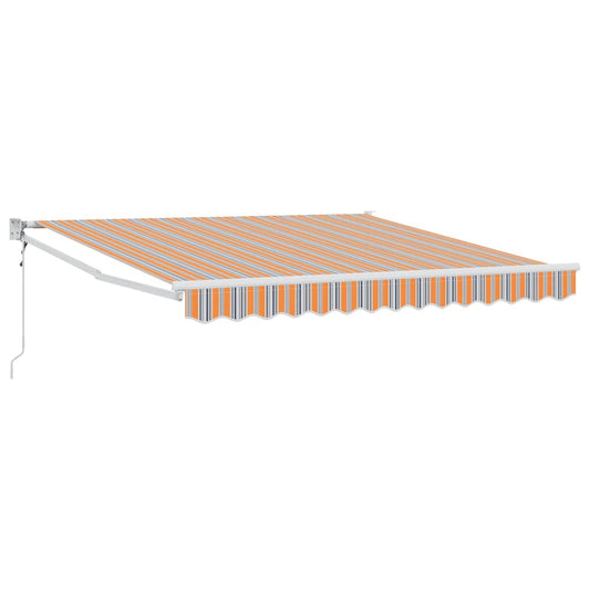 Toldo Retrátil Multicolor 350 x 250 cm Poliéster e Alumínio