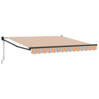 Toldo Retrátil Multicolor 350 x 250 cm Poliéster e Alumínio