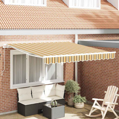 Toldo Retrátil Multicolor 350 x 250 cm Poliéster e Alumínio
