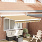 Toldo Retrátil Multicolor 350 x 250 cm Tecido e Metal