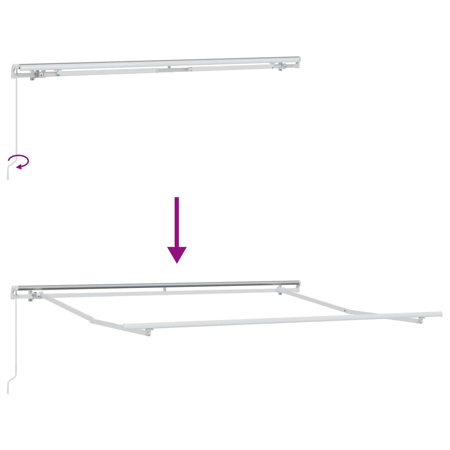 Toldo Manual Poliéster