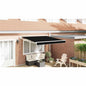 Toldo Retrátil Preto 350 x 250 cm tecido