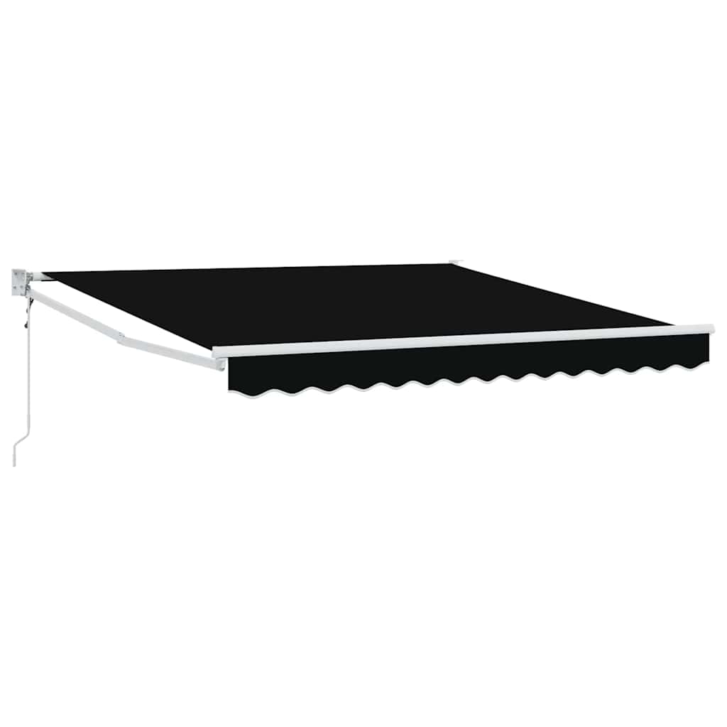 Toldo Retrátil Preto 350 x 250 cm tecido