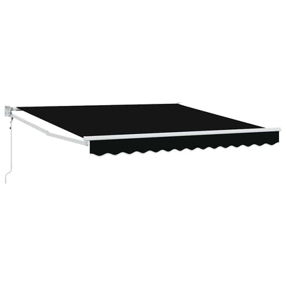 Toldo Retrátil Preto 350 x 250 cm tecido