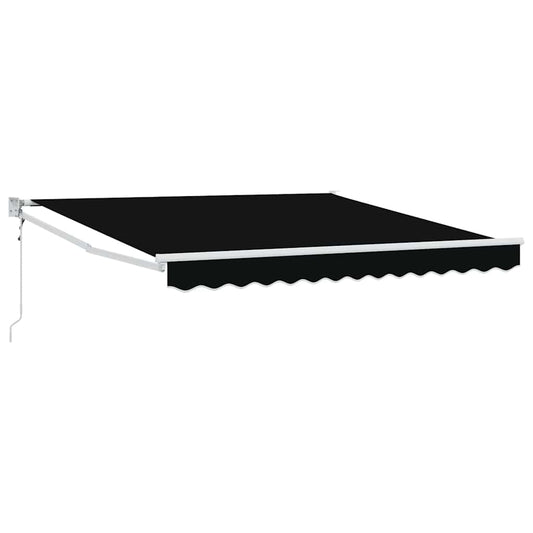 Toldo Retrátil Preto 350 x 250 cm tecido