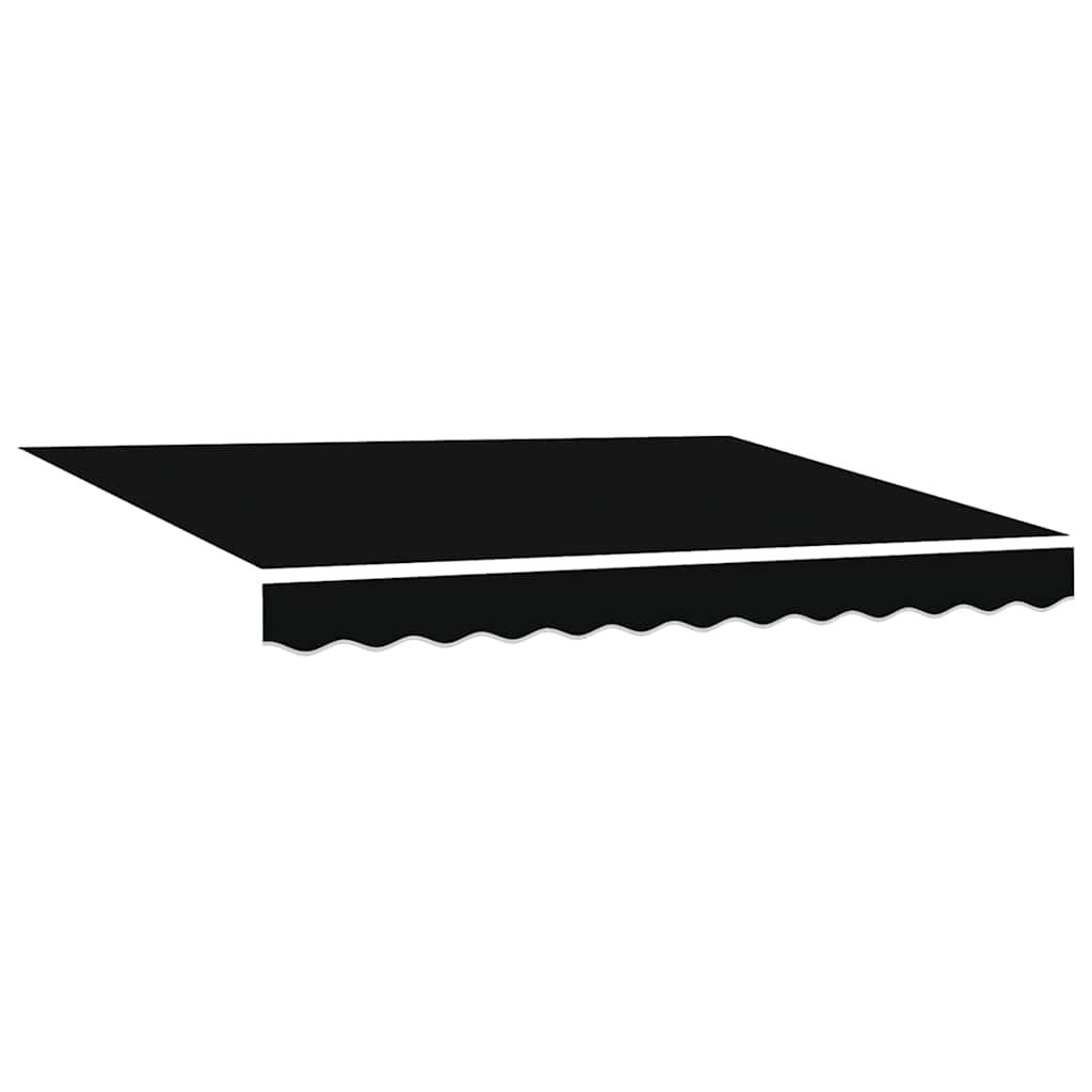 Toldo Retrátil Preto 350 x 250 cm tecido