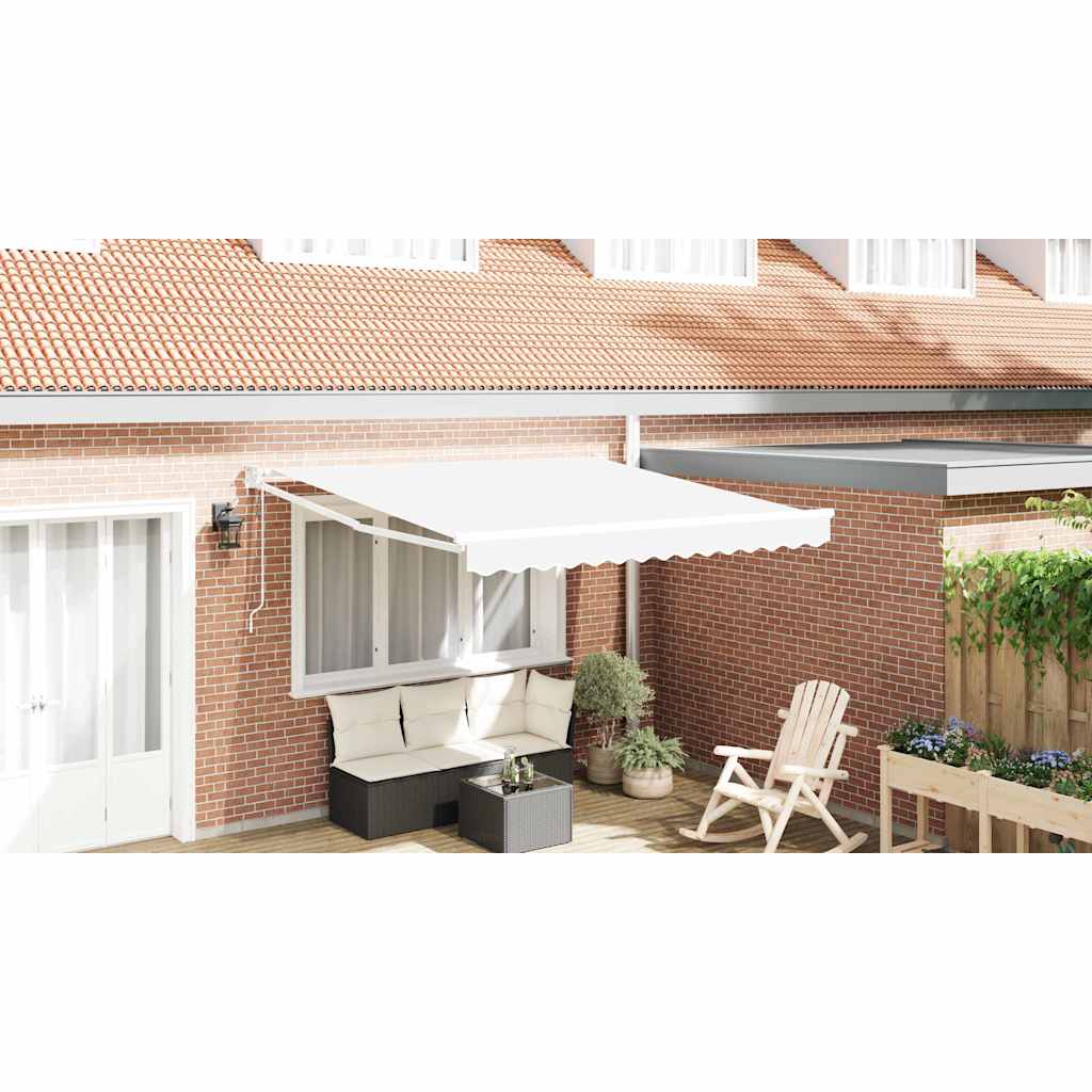 Toldo Retrátil Branco 350 x 250 cm tecido