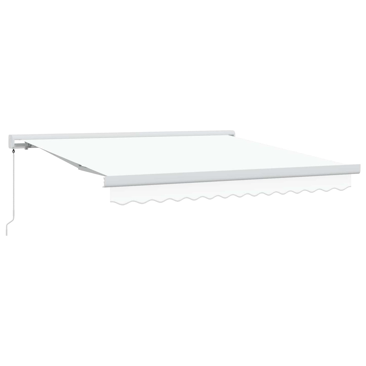 Toldo Retrátil Branco 350 x 250 cm Tecido e Metal