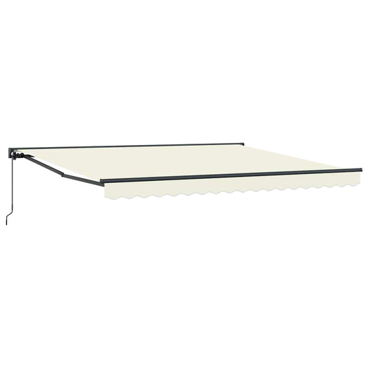 Toldo Retrátil Manual Creme 400x300 cm tecido