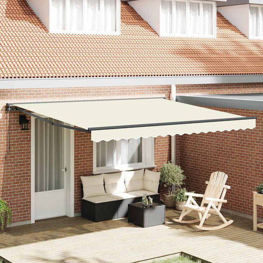 Toldo Retrátil Creme 400x300 cm tecido