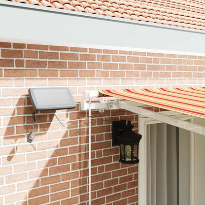 Toldo Retrátil com Manual amarelo e laranja 400 ×300 cm tecido