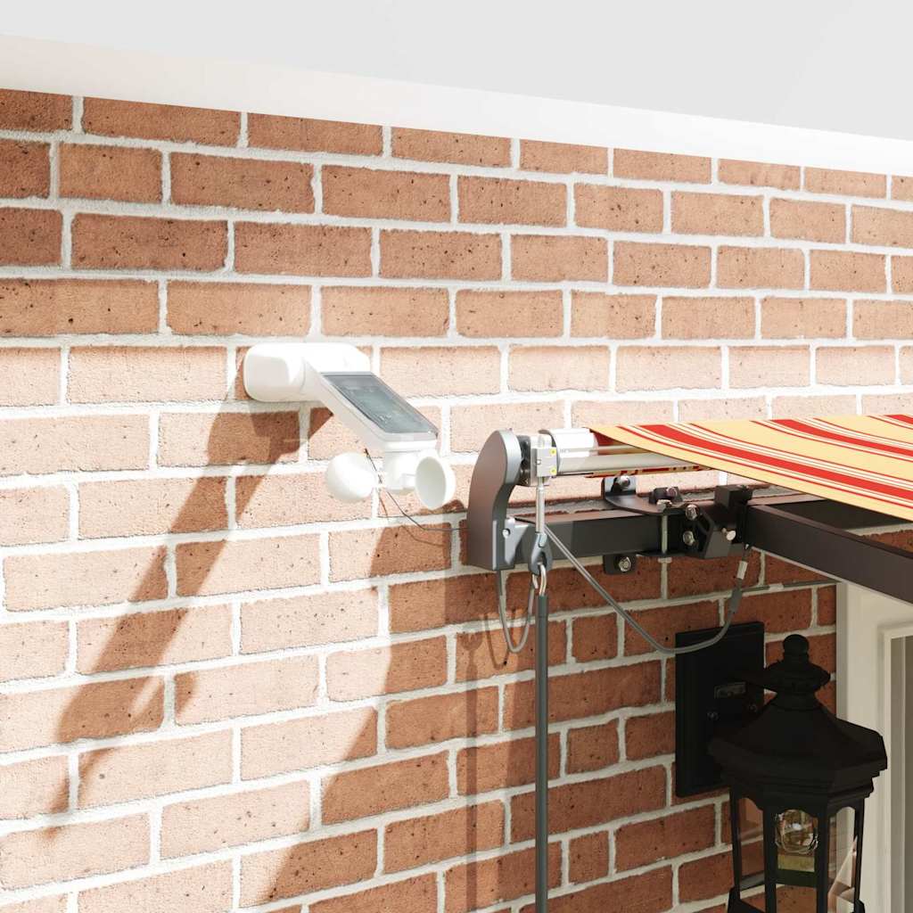 Tecido de Toldos com Amarelo e Laranja 400 × 300 cm Poliéster