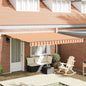 Toldo Retrátil Amarelo e Laranja 400x300 cm tecido