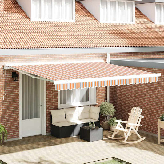 Toldo Retrátil Multicolor 400 ×300 cm Tecido e Metal
